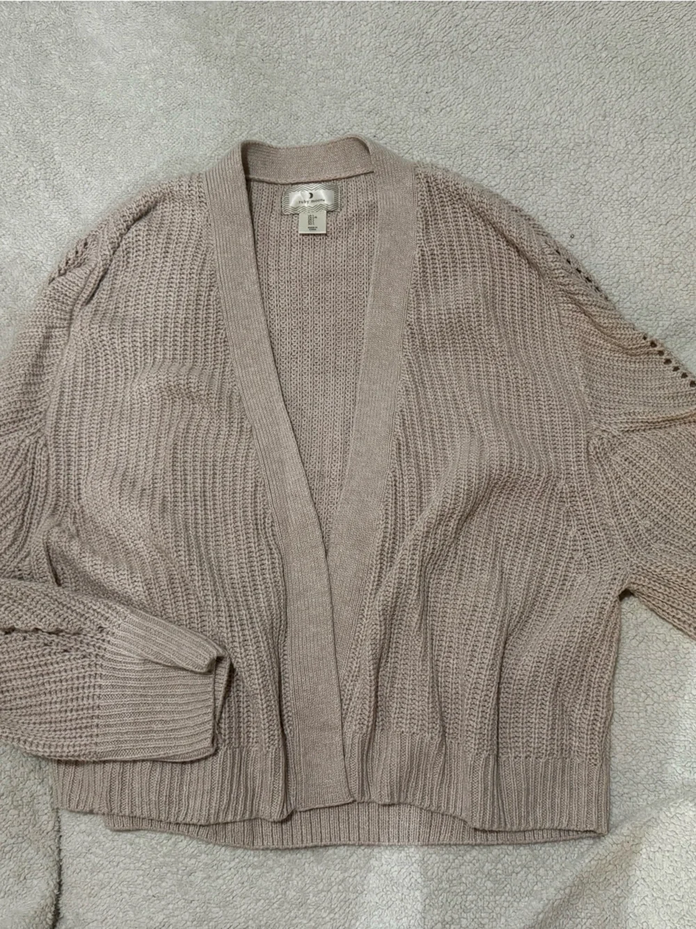 ruby moon Soft Ribbed Knit Cardigan - Picture 1 of 3